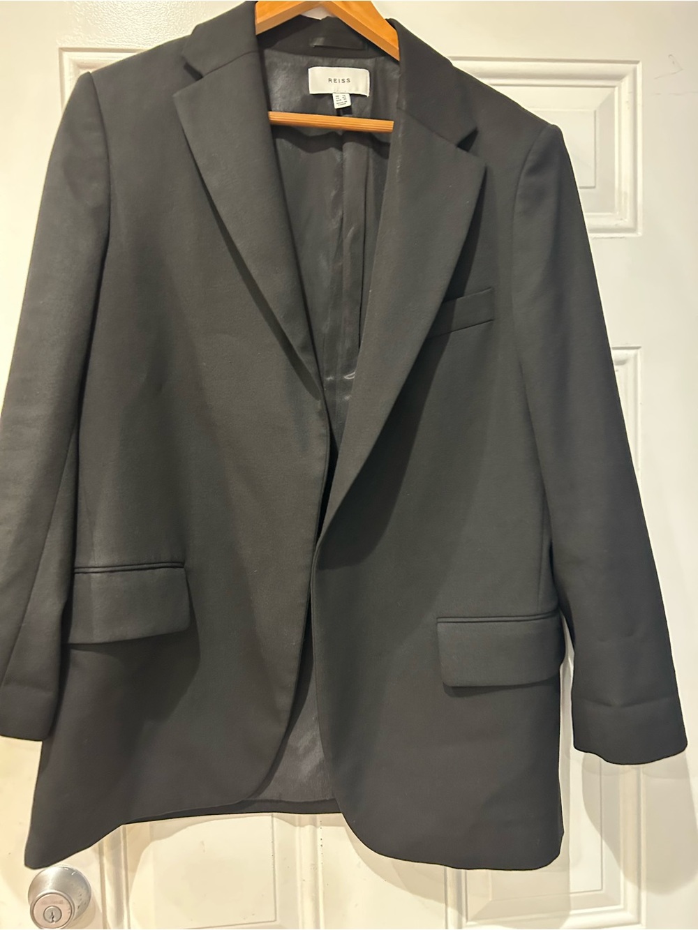 Reiss Black Blazer - Classic Tailored Jacket